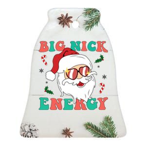 Big Nick Energy Santa Claus Funny Christmas Ceramic Bell Ornament