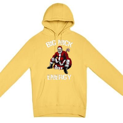 Big Nick Energy Funny Santa Christmas Premium Pullover Hoodie