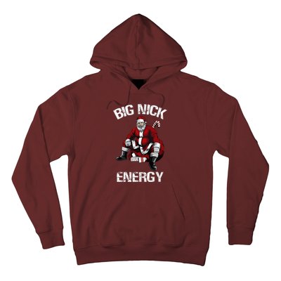 Big Nick Energy Funny Santa Christmas Hoodie