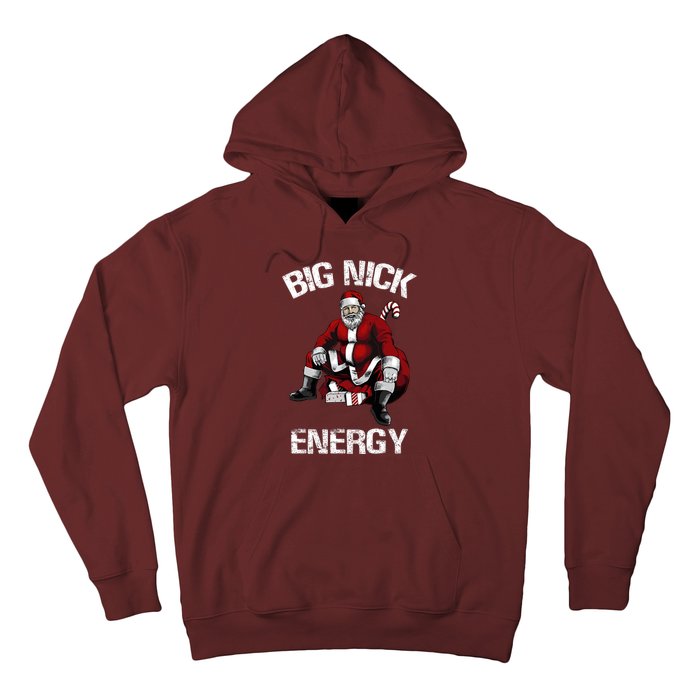 Big Nick Energy Funny Santa Christmas Hoodie