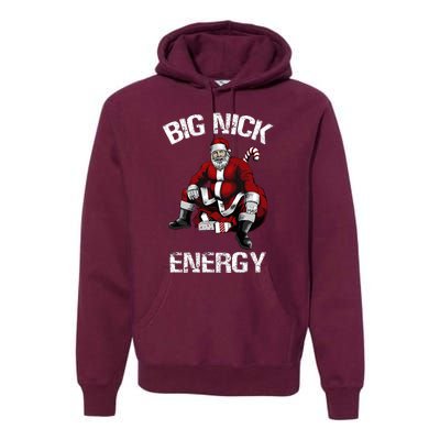 Big Nick Energy Funny Santa Christmas Premium Hoodie