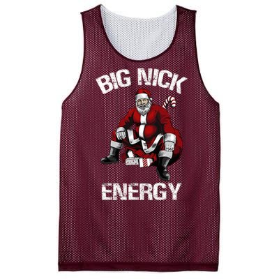 Big Nick Energy Funny Santa Christmas Mesh Reversible Basketball Jersey Tank