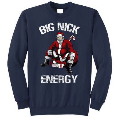 Big Nick Energy Funny Santa Christmas Sweatshirt