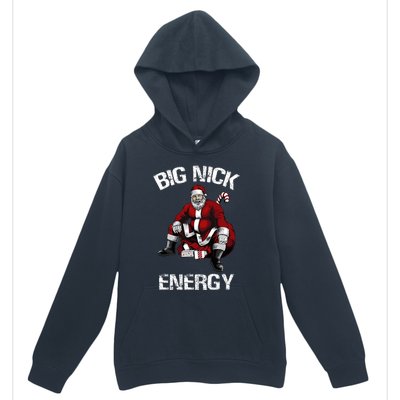 Big Nick Energy Funny Santa Christmas Urban Pullover Hoodie