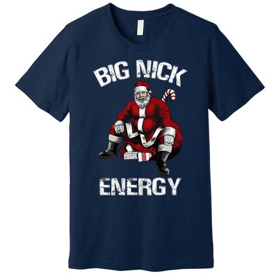 Big Nick Energy Funny Santa Christmas Premium T-Shirt