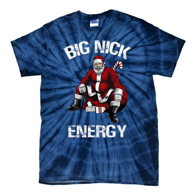 Big Nick Energy Funny Santa Christmas Tie-Dye T-Shirt