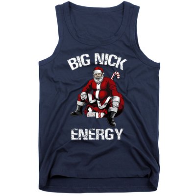 Big Nick Energy Funny Santa Christmas Tank Top