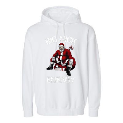 Big Nick Energy Funny Santa Christmas Garment-Dyed Fleece Hoodie