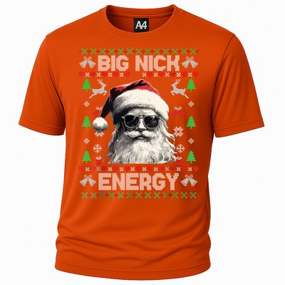 Big Nick Energy Santa Ugly Christmas Sweater Matching Family Gift Cooling Performance Crew T-Shirt