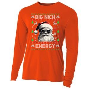 Big Nick Energy Santa Ugly Christmas Sweater Matching Family Gift Cooling Performance Long Sleeve Crew