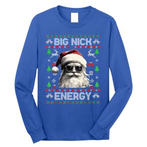 Big Nick Energy Santa Ugly Christmas Sweater Matching Family Gift Long Sleeve Shirt