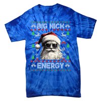 Big Nick Energy Santa Ugly Christmas Sweater Matching Family Gift Tie-Dye T-Shirt