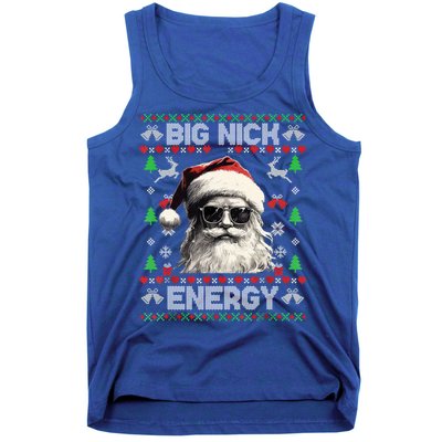 Big Nick Energy Santa Ugly Christmas Sweater Matching Family Gift Tank Top