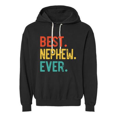 Best Nephew Ever Father's Day Nephew Garment-Dyed Fleece Hoodie