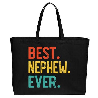 Best Nephew Ever Father's Day Nephew Cotton Canvas Jumbo Tote