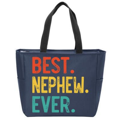 Best Nephew Ever Father's Day Nephew Zip Tote Bag