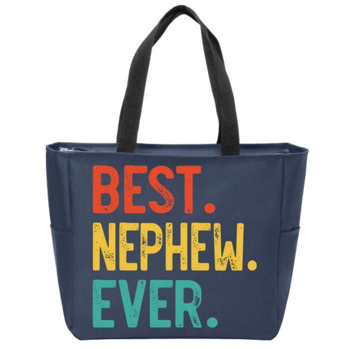 Best Nephew Ever Father's Day Nephew Zip Tote Bag