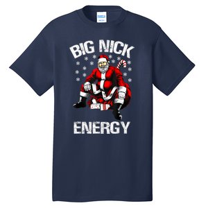 Big Nick Energy Funny Santa Christmas Tall T-Shirt