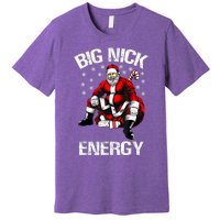 Big Nick Energy Funny Santa Christmas Premium T-Shirt