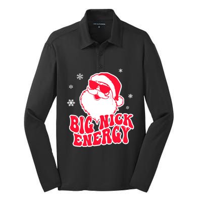 Big Nick Energy Gift Christmas Reindeer Gift Cute Xmas Cute Gift Silk Touch Performance Long Sleeve Polo