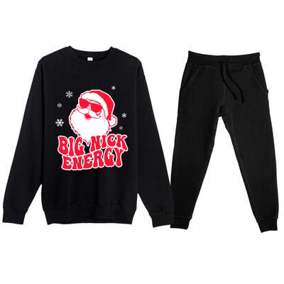 Big Nick Energy Gift Christmas Reindeer Gift Cute Xmas Cute Gift Premium Crewneck Sweatsuit Set