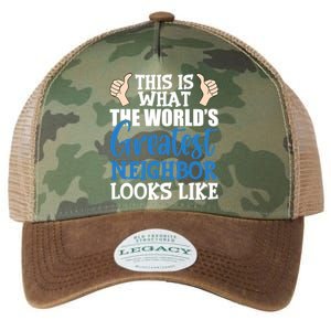 Best Neighbor Ever Greatest Local World's Greatest Neighbor Cute Gift Legacy Tie Dye Trucker Hat