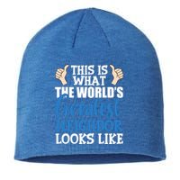 Best Neighbor Ever Greatest Local World's Greatest Neighbor Cute Gift Sustainable Beanie