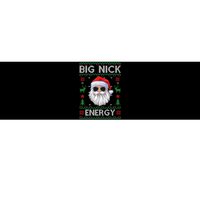 Big Nick Energy Santa Claus Ugly Christmas Sweater Bumper Sticker