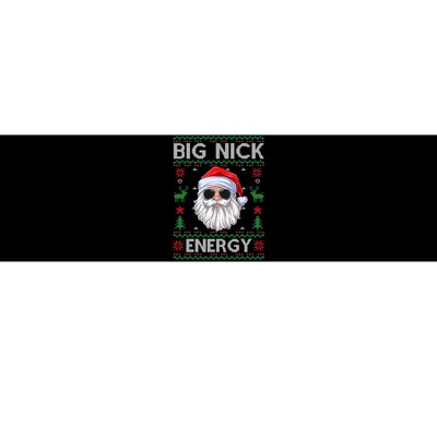 Big Nick Energy Santa Claus Ugly Christmas Sweater Bumper Sticker