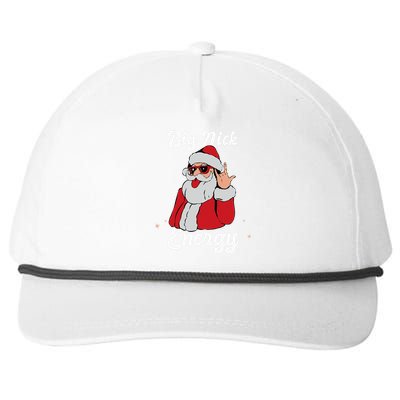 Big Nick Energy Funny Xmas Christmas Snapback Five-Panel Rope Hat