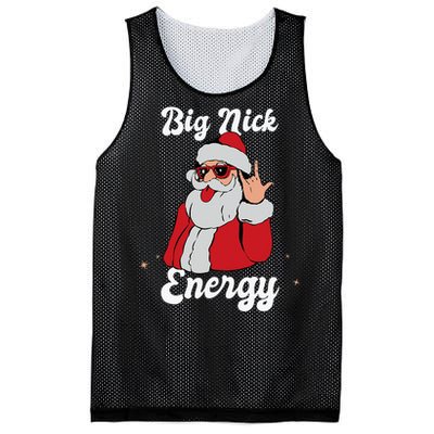 Big Nick Energy Funny Xmas Christmas Mesh Reversible Basketball Jersey Tank