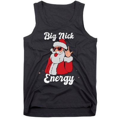 Big Nick Energy Funny Xmas Christmas Tank Top