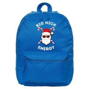 Big Nick Energy Cute Gift Santa Funny Xmas Christmas Gift 16 in Basic Backpack