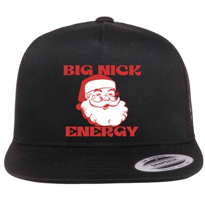 Big Nick Energy Vintage Santa Claus Christmas Meme Gift Flatbill Hat