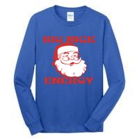 Big Nick Energy Vintage Santa Claus Christmas Meme Gift Tall Long Sleeve T-Shirt