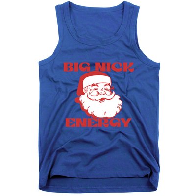 Big Nick Energy Vintage Santa Claus Christmas Meme Gift Tank Top