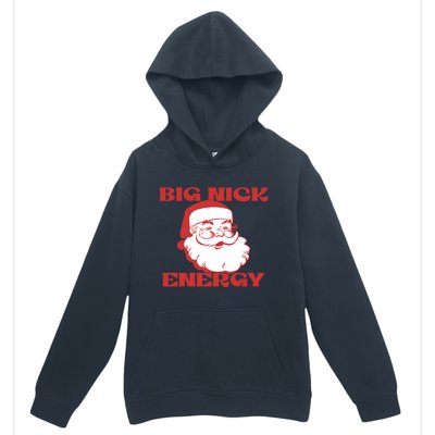 Big Nick Energy Vintage Santa Claus Christmas Meme Gift Urban Pullover Hoodie