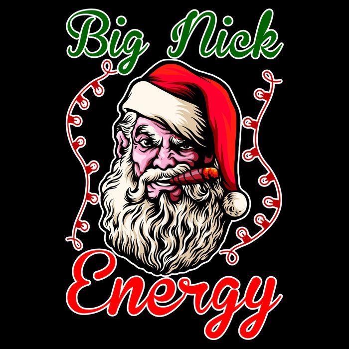 Big Nick Energy Santa Claus Smokin St. Nick Christmas Impact Tech Backpack
