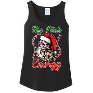 Big Nick Energy Santa Claus Smokin St. Nick Christmas Ladies Essential Tank