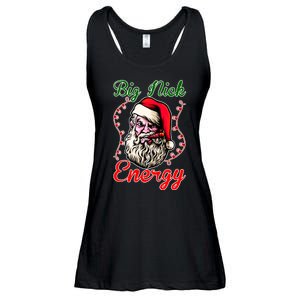 Big Nick Energy Santa Claus Smokin St. Nick Christmas Ladies Essential Flowy Tank