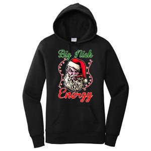 Big Nick Energy Santa Claus Smokin St. Nick Christmas Women's Pullover Hoodie