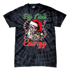 Big Nick Energy Santa Claus Smokin St. Nick Christmas Tie-Dye T-Shirt