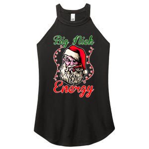 Big Nick Energy Santa Claus Smokin St. Nick Christmas Women's Perfect Tri Rocker Tank