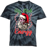 Big Nick Energy Santa Claus Smokin St. Nick Christmas Kids Tie-Dye T-Shirt