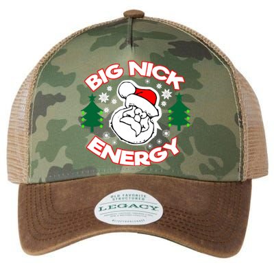 Big Nick Energy Santa Claus Snowflake Christmas Legacy Tie Dye Trucker Hat