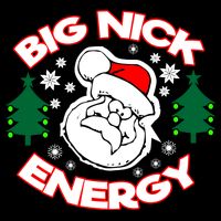 Big Nick Energy Santa Claus Snowflake Christmas City Backpack