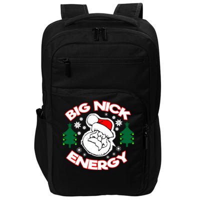 Big Nick Energy Santa Claus Snowflake Christmas Impact Tech Backpack