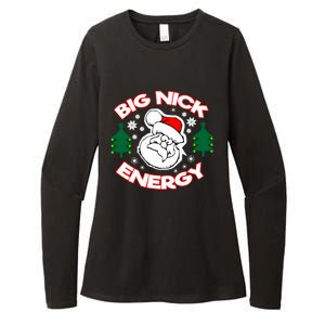 Big Nick Energy Santa Claus Snowflake Christmas Womens CVC Long Sleeve Shirt