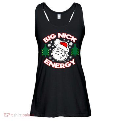 Big Nick Energy Santa Claus Snowflake Christmas Ladies Essential Flowy Tank