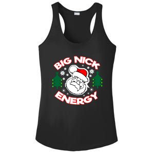 Big Nick Energy Santa Claus Snowflake Christmas Ladies PosiCharge Competitor Racerback Tank